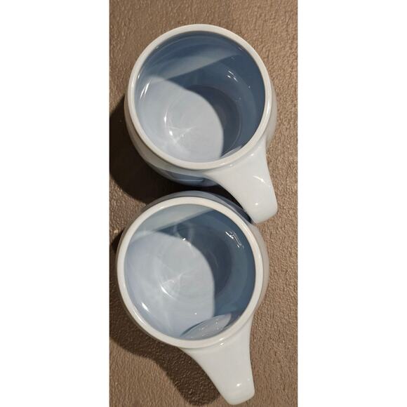 Starbucks Mugs Light Blue Pot Belly Barrel 16 oz Coffee Tea Mug (2)- 2005 - Picture 3 of 6